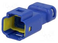 Connector: wire-wire; plug; male; E-Seal 560; IP67; for cable; blue EDAC