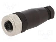 Connector: M12; plug; PIN: 5; female; A code-DeviceNet / CANopen LAPP