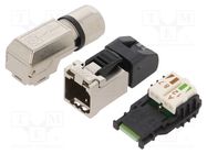 Connector: RJ45; plug; PIN: 8; Cat: 6a; shielded; Layout: 8p8c; IDC LAPP