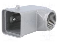 Enclosure: for HDC connectors; EPIC; size H-A 3; PG11; 21x21mm LAPP