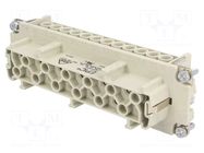 Connector: HDC; contact insert; female; EPIC H-BE; PIN: 24; 16A LAPP