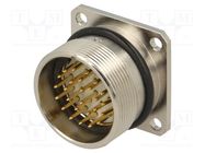 Connector: M27; ZYLIN; socket; male; soldering; PIN: 26; IP67; 1mm2 LAPP