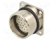 Connector: M27; ZYLIN; socket; female; soldering; PIN: 26; IP67; 1mm2 LAPP