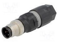 Connector: M12; plug; PIN: 4; male; A code-DeviceNet / CANopen LAPP