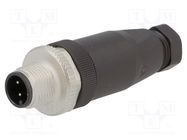 Connector: M12; plug; PIN: 4; male; A code-DeviceNet / CANopen LAPP