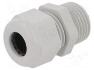 Cable gland; NPT1/2"; IP68; polyamide; light grey; UL94V-0; HSK-K HUMMEL