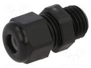 Cable gland; M12; 1.5; IP68; polyamide; black; UL94V-0; HSK-K HUMMEL