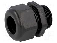 Cable gland; M25; 1.5; IP68; polyamide; black; UL94V-0; HSK-K HUMMEL