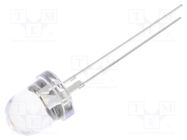 LED; 8mm; white warm; 25000÷30000mcd; 30°; Front: convex; 3÷3.8VDC OPTOSUPPLY