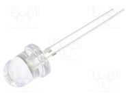 LED; 8mm; white cold; 35000÷40000mcd; 30°; Front: convex; 3÷3.8VDC OPTOSUPPLY