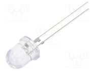 LED; 8mm; yellow; 35000÷40000mcd; 30°; Front: convex; No.of term: 2 OPTOSUPPLY