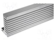 Heatsink: extruded; TO220; natural; L: 1000mm; W: 55mm; H: 31mm; screw 