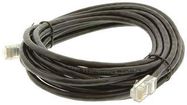 CABLE ASSEMBLY, CAT5E PATCH, RJ45 PLUG, 15FT, BLACK