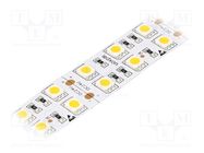 LED tape; white warm; 5050; LED/m: 120; 20mm; IP20; 120°; 28.8W/m Ledxon