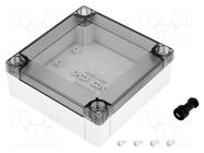 Enclosure: multipurpose; X: 100mm; Y: 100mm; Z: 35mm; MNX; grey; IK08 FIBOX