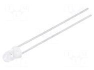 LED; red; 3mm; 240÷680mcd; 45°; Front: convex; 2.05÷2.4VDC LITEON