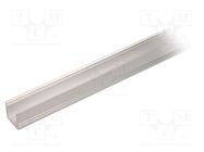 Profiles for LED modules; natural; L: 2m; SMART10; aluminium 