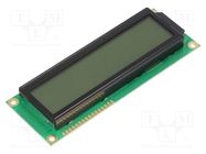 Display: LCD; alphanumeric; FSTN Positive; 16x2; gray; LED; PIN: 16 RAYSTAR OPTRONICS