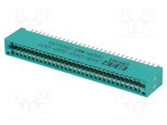 Connector: card edge; PIN: 62; soldering; on PCBs; gold-plated EDAC