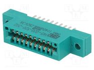 Connector: card edge; PIN: 20; soldering; on PCBs; gold-plated EDAC