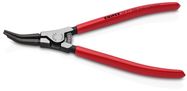 KNIPEX 45 21 200 Special retaining ring pliers for retaining rings on shafts plastic coated black atramentized 220 mm