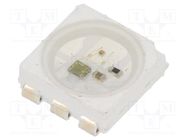 Programmable LED; SMD; 5050,PLCC6; RGB; 5x5x1.65mm; 3.7÷5.3VDC WORLDSEMI