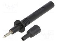 Measuring tip; 36A; black; Tip diameter: 4mm; Socket size: 4mm ELECTRO-PJP