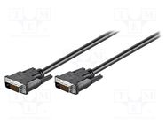 Cable; DVI-D (24+1) plug,both sides; 1.8m; black Goobay