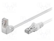 Patch cord; F/UTP; 5e; stranded; CCA; PVC; white; 2m; 26AWG Goobay