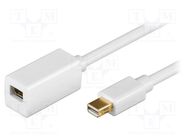 Cable; DisplayPort 1.2; 2m; white Goobay