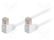 Patch cord; U/UTP; 5e; stranded; CCA; PVC; white; 5m; 26AWG Goobay