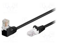 Patch cord; U/UTP; 5e; stranded; CCA; PVC; black; 1m; 26AWG Goobay