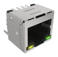 RJ45 CONN, MOD JACK, 8P8C, 1PORT, THT