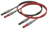 TEST LEAD SET, BLACK/RED, 10A, 1KV, 1.5M