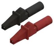 ALLIGATOR CLIP, BLK, RED, 5A, 9MM