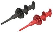 HOOK CLIP SET, W/BANANA JACK, 5A/BLK/RED