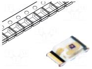 LED; yellow; SMD; 0603; 7.1÷45mcd; 1.7÷2.3VDC; 1.6x0.8x0.35mm; 130° LITEON