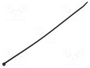 Cable tie; L: 290mm; W: 3.5mm; polyamide; 135N; black; Ømax: 80mm HELLERMANNTYTON