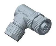 SENSOR CONN, M12, R/A RCPT, 4POS, CABLE