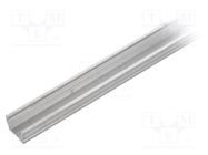 Profiles for LED modules; natural; L: 2m; UNI12; aluminium TOPMET