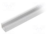 Profiles for LED modules; white; L: 1m; SMART10; aluminium TOPMET