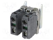 Contact block; 22mm; Harmony XB4; -25÷70°C; front fixing SCHNEIDER ELECTRIC