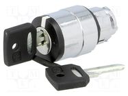 Switch: rotary with key; 22mm; Stabl.pos: 2; black; none; IP66 SCHNEIDER ELECTRIC