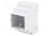 Enclosure: for DIN rail mounting; Y: 90mm; X: 52mm; Z: 65mm; ABS KRADEX