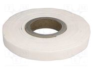 Tape: heat transfer; W: 25mm; L: 15m; Thk: 1.5mm; 3W/mK; white; 1TΩm Dexerials