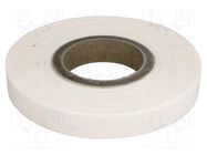 Tape: heat transfer; W: 25mm; L: 30m; Thk: 0.5mm; 3W/mK; white; 1TΩm Dexerials