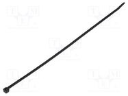 Cable tie; L: 300mm; W: 4.7mm; black; polyamide; 355N; Ømax: 85mm HELLERMANNTYTON