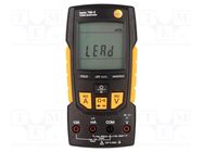 Digital multimeter; VDC: 0.1mV÷600V; VAC: 0.1mV÷600V; True RMS TESTO