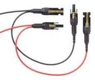 SOLAR PV CLAMP TEST LEAD SET, BLK/RED