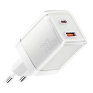 Wall charger Yueqi 70W GaN USB-C + USB-A (white), Essager